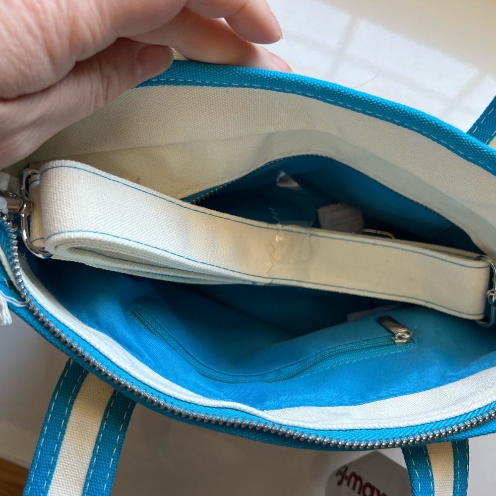 Viral Aeropostale Duck Print Mini Tote with Coin Purse - Picture 7 of 9